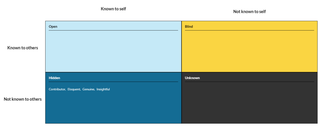 Johari Window Graphic